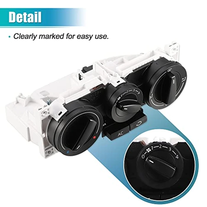 X AUTOHAUX Heater Climate Control Module for Volkswagen Golf GTI Jetta R32 HVAC Control Module A/C Control Panel No.1J0820045F by X AUTOHAUX - Image 6