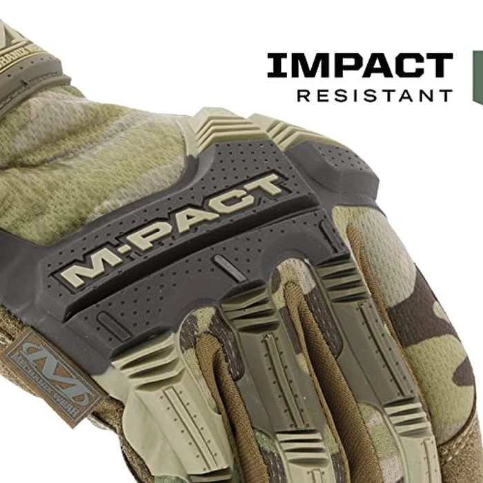 Mechanix Wear: M-Pact Tactical Gloves with Secure Fit, Touchscreen Capable Safety Gloves for Men, Work Gloves with Impact Protection and Vibration Absorption (Camouflage - Multicam, Large) by Mechanix Wear - Image 3