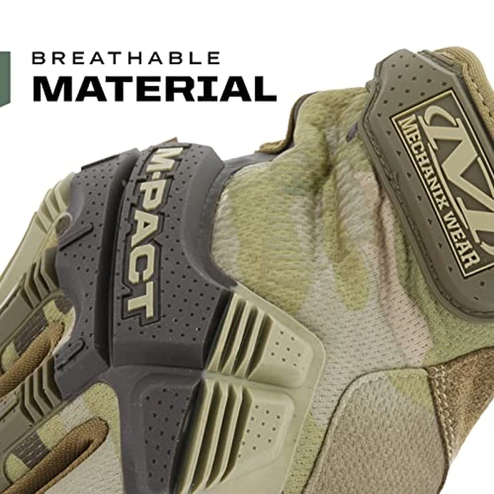 Mechanix Wear: M-Pact Tactical Gloves with Secure Fit, Touchscreen Capable Safety Gloves for Men, Work Gloves with Impact Protection and Vibration Absorption (Camouflage - Multicam, Large) by Mechanix Wear - Image 7