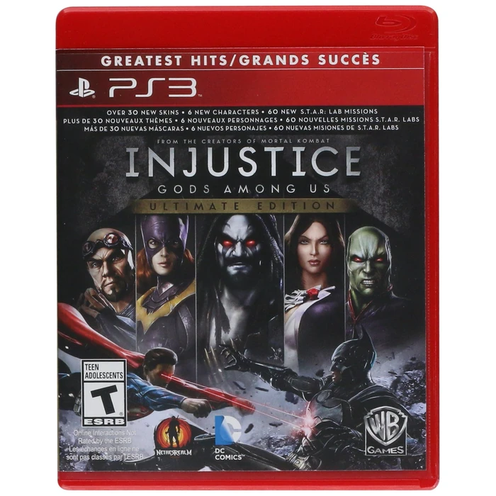 Injustice: Gods Among Us Ultimate Edition - PlayStation 3 Greatest Hits by Warner Home Video - Used - Like New condition - CA$14.99