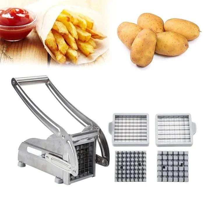 Generic 2-Blade French Fry Potato Cutter - Stainless Steel by Generic - Image 2