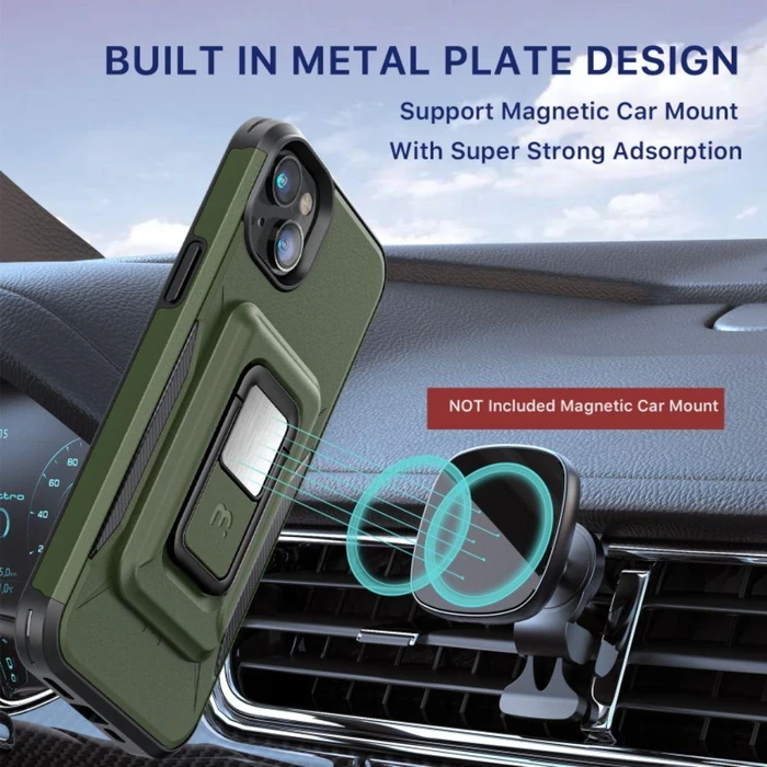 MyBat Pro Stealth Series Phone Case with MagKick for iPhone 14 Plus - Green - Brand New by MyBat Pro - Image 3