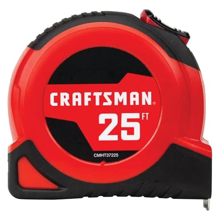 CRAFTSMAN 25-Ft Tape Measure with Fraction Markings, Retractable, Self-Locking Blade (CMHT37225) by CRAFTSMAN - Used - Very Good condition