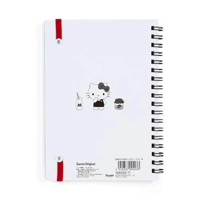 Sanrio Hello Kitty Hello Kitty B6 Ring Notebook, 7.2 x 5.3 x 0.6 inches (18.2 x 13.5 x 1.5 cm), Character 092037 by SANRIO - Image 2
