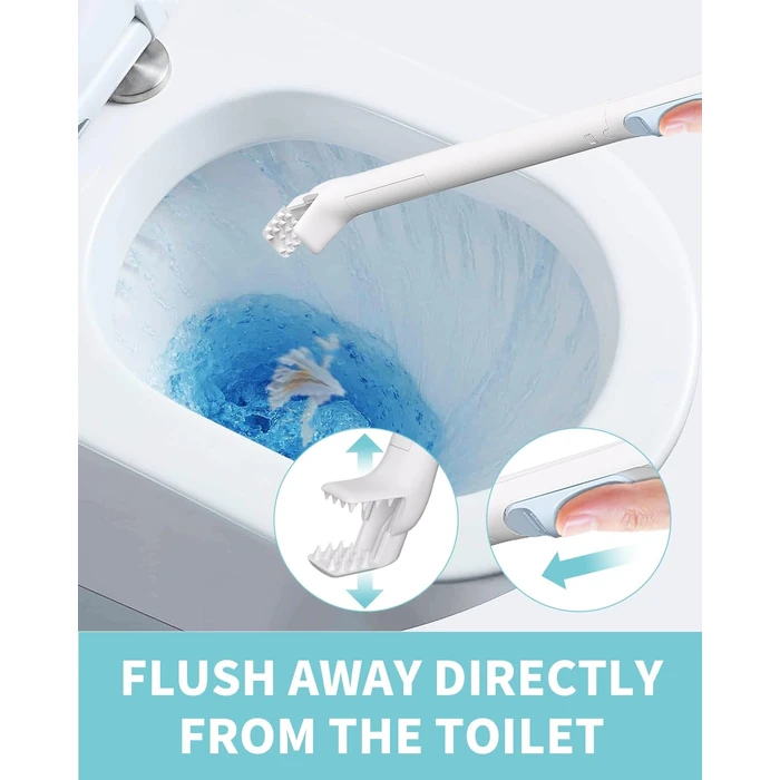 AIR U+ Flushable Toilet Wand Refills, 48 Count Disposable Toilet Brush Refill Pads for Toilet Bowl and Bathroom, Toilet Brush Accessories (Only Refills) by AIR U+ - Image 2