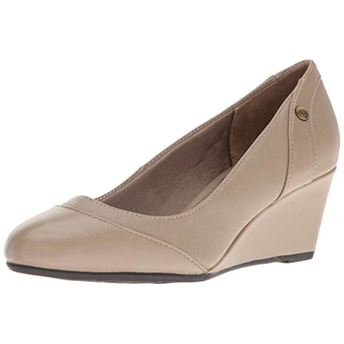 LifeStride Women's Dreams Wedge Pump, Stone, 10 N US by LifeStride - Used - Like New condition - US$35.21