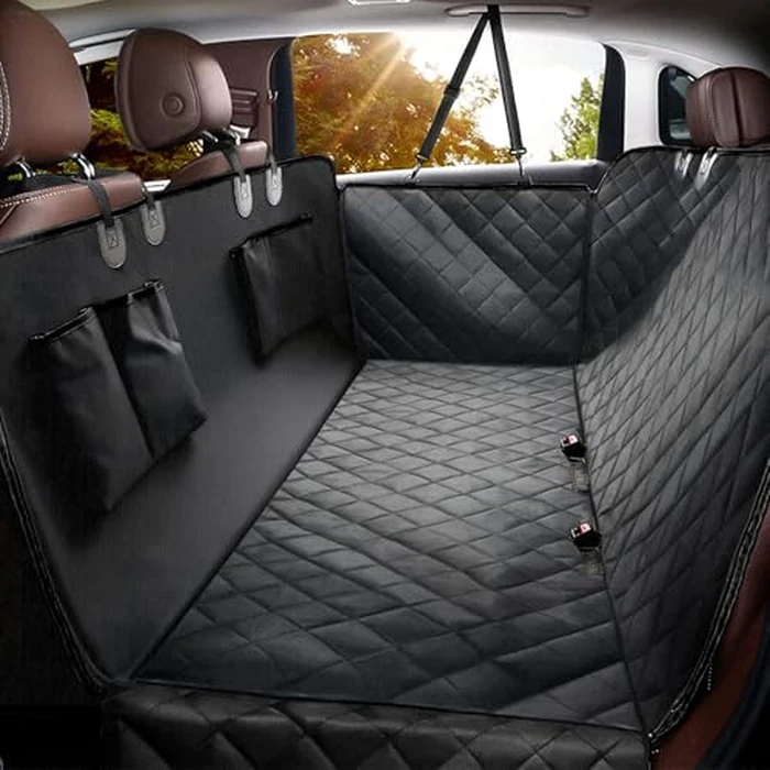 Dog Car Seat Cover,100% Waterproof Scratch Proof Nonslip Seat Cover,600D Heavy Duty Scratch Durable Soft with Side Cover Dog Hammock for Cars Trucks and SUVs by Elouta - Image 1