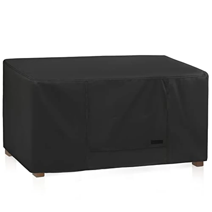NettyPro Patio Coffee Table Cover Rectangle, Waterproof Outdoor Furniture Small Side Table Cover Rectangular, 42x24x18 inch, Black by NettyPro - Used - Good condition - CA$26.65