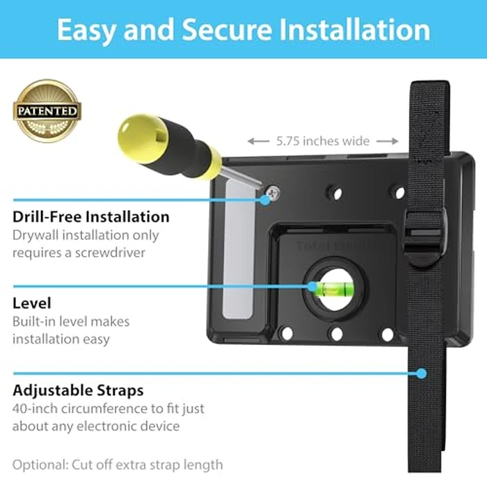 TotalMount Universal Mount for Electronics - Adjustable and Secure Wall Mount for Your Cable Box, Router, Modem, Wi-Fi Devices, DVR, and More by TotalMount - Image 3