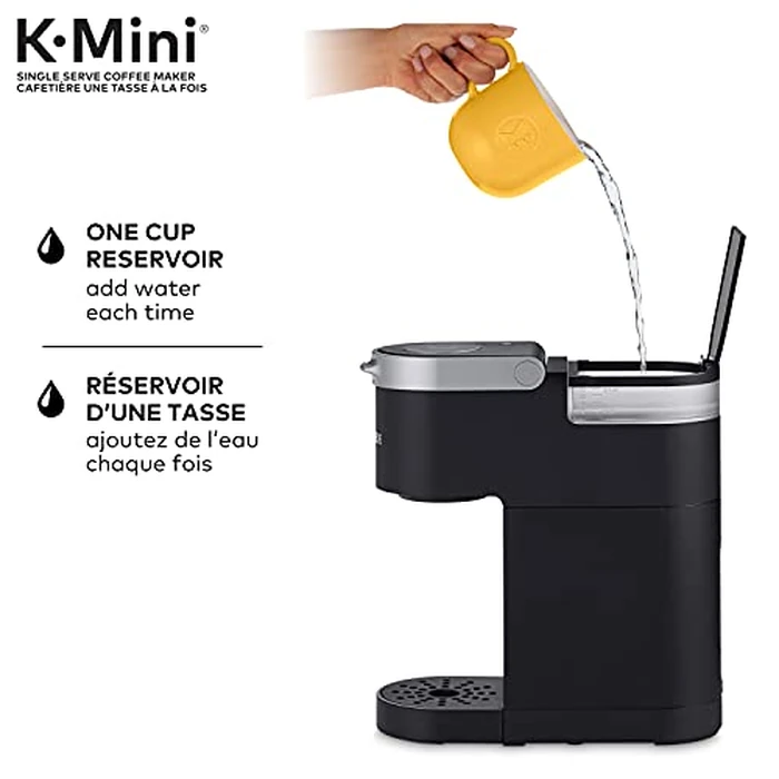 Keurig K-Mini Single Serve K-Cup Pod Coffee Maker, Made from at Least 20% Recycled Plastic, Matte Black by Keurig - Image 2