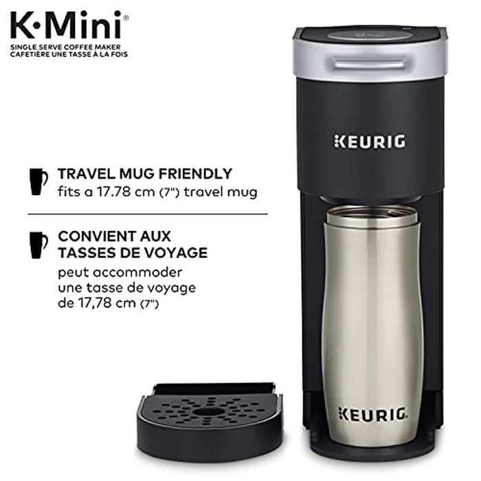 Keurig K-Mini Single Serve K-Cup Pod Coffee Maker, Made from at Least 20% Recycled Plastic, Matte Black by Keurig - Image 5