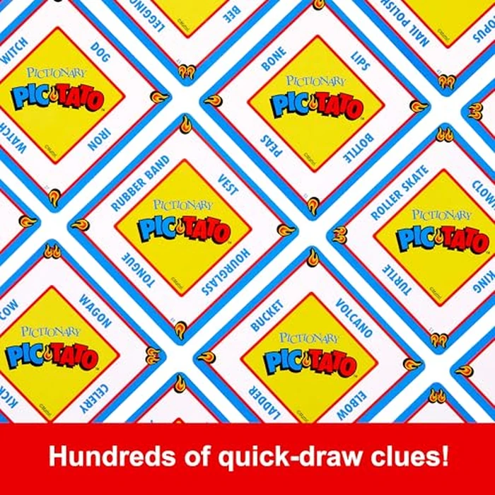 Mattel Games Pictionary Pic-Tato Drawing Game with 'Hot Potato' that Talks & Plays Music, Includes Erasable Markers & Boards, 3-8 Players Ages 8+ by Mattel Games - Image 4