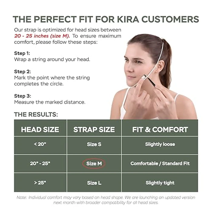 Premium Chin Strap for Sleeping & Anti Snoring, CPAP Chin Strap to Keep Mouth Closed, Jawline Shaper & Double Chin Reducer, Tape-Free Alternative to Mouth Tape for Sleeping (Adjustable, Breathable) by KIRA INTERNATIONAL - Image 2