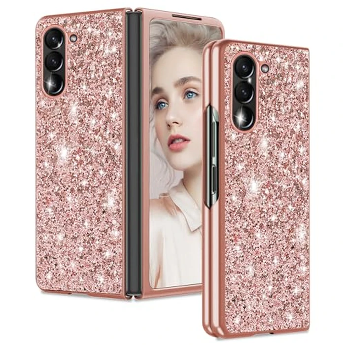 for Samsung Z Fold 6 Case Glitter Slim Sparkle Diamond TPU Bumper Full Body Shockproof Protection for Samsung Galaxy Z Fold6 Phone Case Women Girls Soft Cover 5G by Gotivi - Image 1