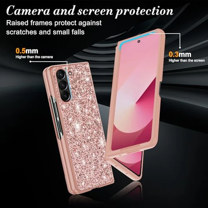 for Samsung Z Fold 6 Case Glitter Slim Sparkle Diamond TPU Bumper Full Body Shockproof Protection for Samsung Galaxy Z Fold6 Phone Case Women Girls Soft Cover 5G by Gotivi - Image 3