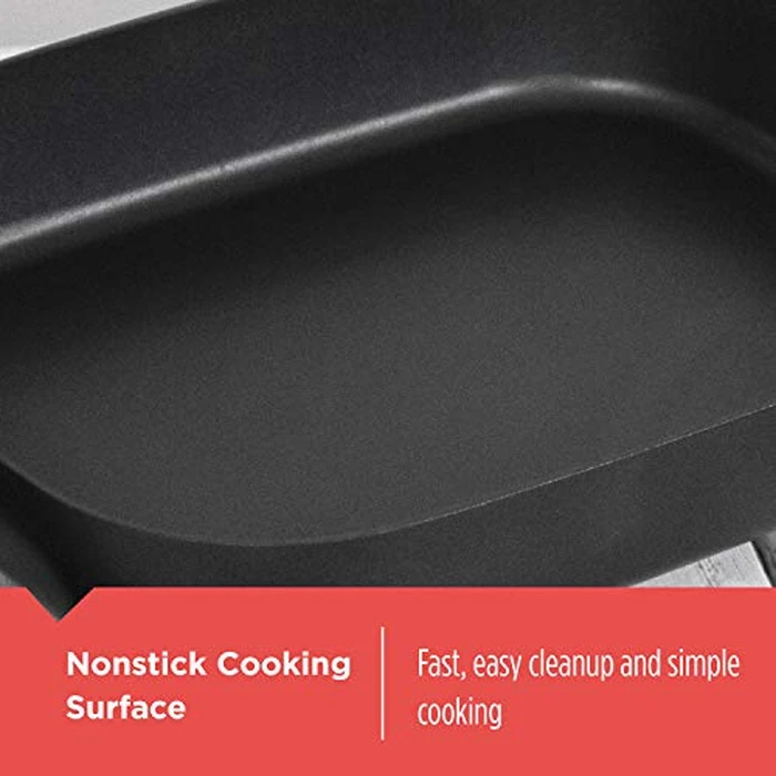 BLACK+DECKER Electric Skillet, 12”x15”, Deep Dish, Non Stick Surface, SK1215BC by George Foreman - Image 5