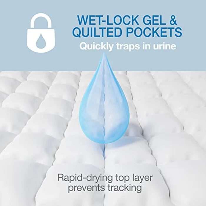 Four Paws Wee-Wee Superior Performance Unscented Pee Pads for Dogs & Puppies, Quilted Leak-Proof Dog Housebreaking Potty Training Floor Protection, 22" x 23", 100 Count by Four Paws - Image 3