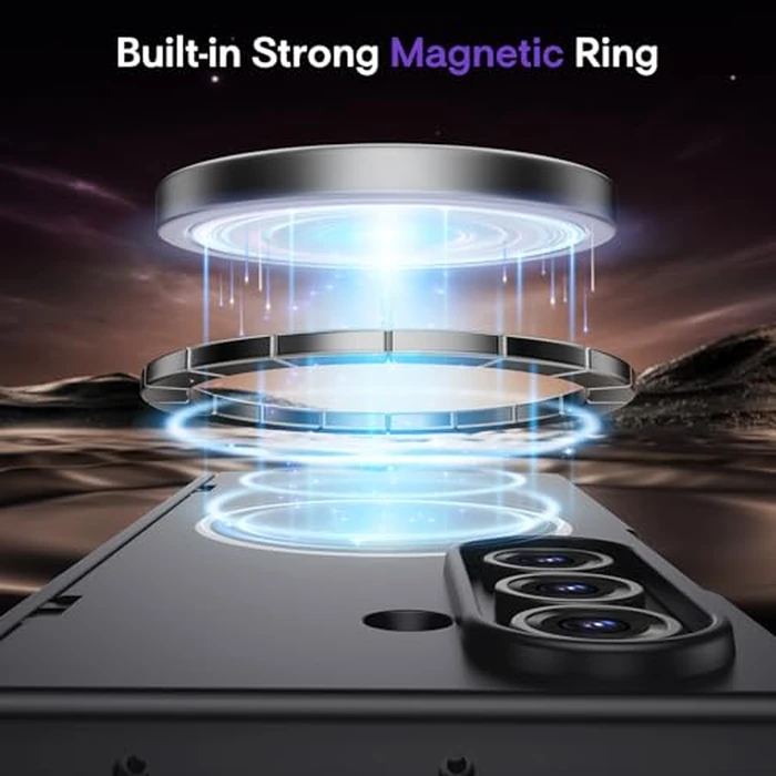 Maxdara for Z Fold 7 Case with Privacy Screen Protector, [Compatible with Magsafe] [with Belt Clip] [Hinge Protection] Magnetic Cover for Samsung Galaxy Z Fold 7 - Black (Privacy Screen) by Maxdara - Image 5