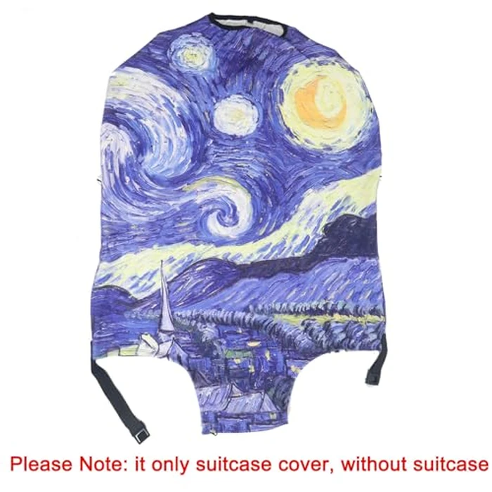 MosaiRudo Thicker Luggage Cover Elastic Suitcase Cover Protector Fits 18-32 Inch Suitcase Travel Accessories (Starry Sky, L) by MosaiRudo - Image 2
