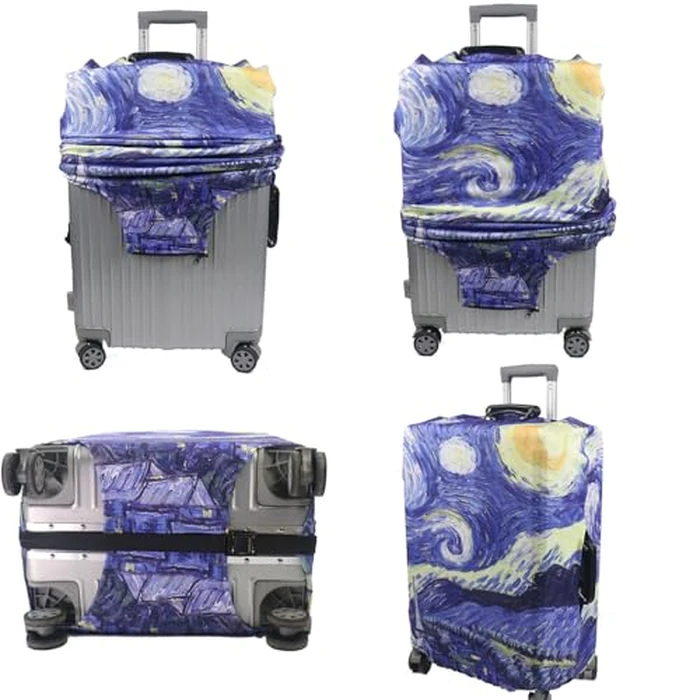 MosaiRudo Thicker Luggage Cover Elastic Suitcase Cover Protector Fits 18-32 Inch Suitcase Travel Accessories (Starry Sky, L) by MosaiRudo - Image 6