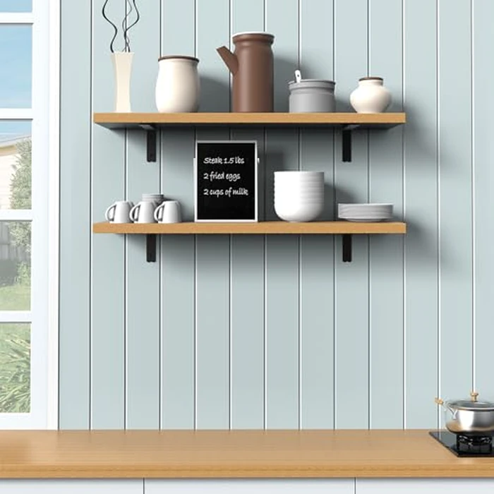 Holmorisent Heavy Duty Shelf Bracket L Shelf Brackets 10 inch, L Brackets Holds 200lbs Made of Super-Hard Special Steel, White Shelf Bracket with Hardware 4 Pack (10" x 6") by Holmorisent - Image 7