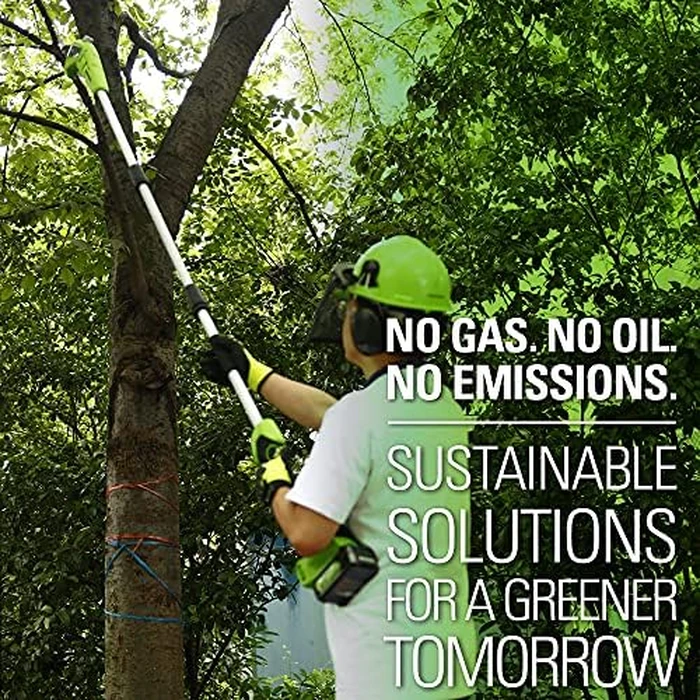 Greenworks 24V 8" Cordless Polesaw (Great for Pruning and Trimming Branches / 200+ Compatible Tools), 2.0Ah Battery and Charger Included by Greenworks - Image 7