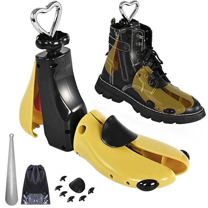 UHIAGREE Shoe Stretcher Women Men, Boot Stretcher, Adjustable Unisex Boot Wide Feet Yellow ABS Plug S (For Wm's 6-11; M's 5-9.5) Pack of 11 by UHIAGREE - Image 1