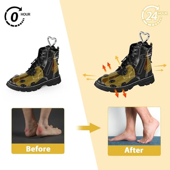 UHIAGREE Shoe Stretcher Women Men, Boot Stretcher, Adjustable Unisex Boot Wide Feet Yellow ABS Plug S (For Wm's 6-11; M's 5-9.5) Pack of 11 by UHIAGREE - Image 4