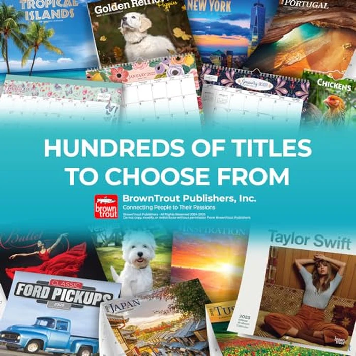 Ford Mustang OFFICIAL | 2025 12 x 24 Inch Monthly Square Wall Calendar | Foil Stamped Cover | Plastic-Free | BrownTrout | Motor Muscle Car by BrownTrout - Image 6