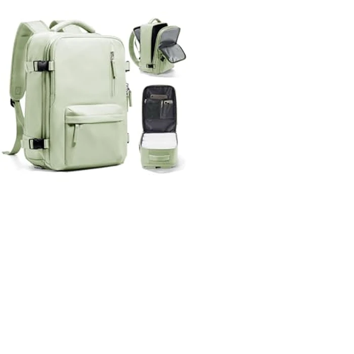 Travel Backpack Women,Carry On Backpack Flight Approved 18x14x8 inches Bag Spirit Airlines Personal ltem,College Sports Hiking Rucksack Waterproof Casual Daypack Laptop Blackpack Men, MintGreen by WONHOX - Used - Like New condition