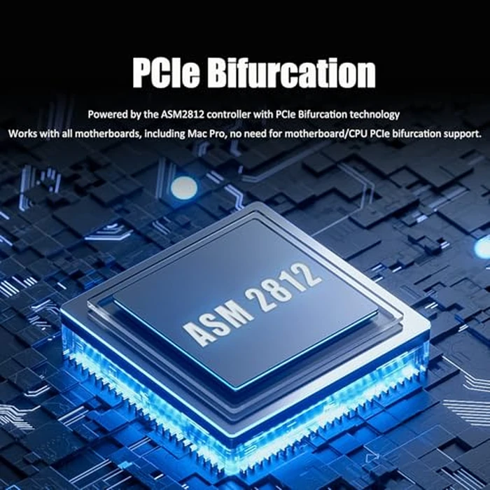 GLOTRENDS PA20 Dual M.2 NVMe to PCIe 3.0 X4 Adapter with PCIe Bifurcation, Setup Soft M.2 NVMe RAID via OS Tool (Support 22110/2280 Size) by GLOTRENDS - Image 5