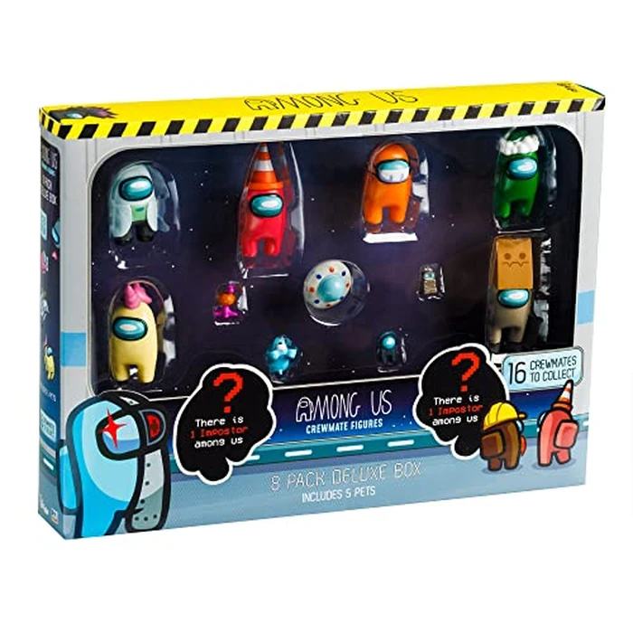 P.M.I. Among Us Action Figures Series 3 - Pack of 8 Collectible Figurines - Official Among Us Toys for Boys & Girls - Collect All Crewmates from The Among Us Video Game - Imposter (Style A) by P.M.I. - Used - Like New condition - US$25.19