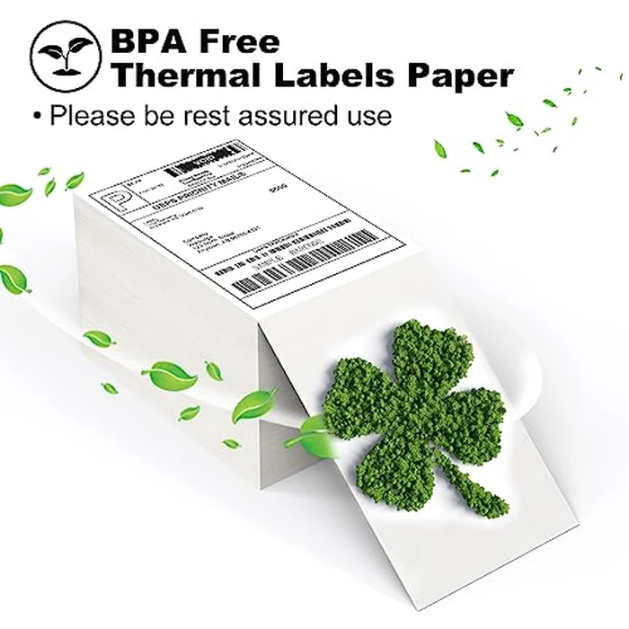 BESTIKER 4"x6" Thermal Shipping Labels for Thermal Printer, 4"x6" Thermal Paper Fanfold, Pack of 1000 Labels - Total 4000 Labels by BESTIKER - Image 5