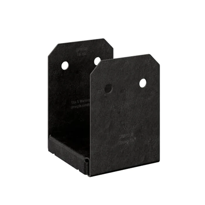 Simpson Strong-Tie Outdoor Accents Avant Collection ZMAX, Black Powder-Coated Post Base for 6x6 by SIMPSON - Image 1