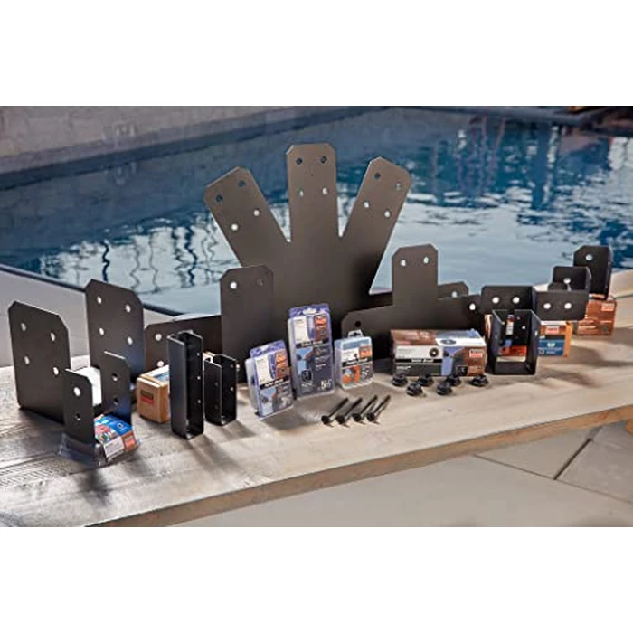 Simpson Strong-Tie Outdoor Accents Avant Collection ZMAX, Black Powder-Coated Post Base for 6x6 by SIMPSON - Image 2