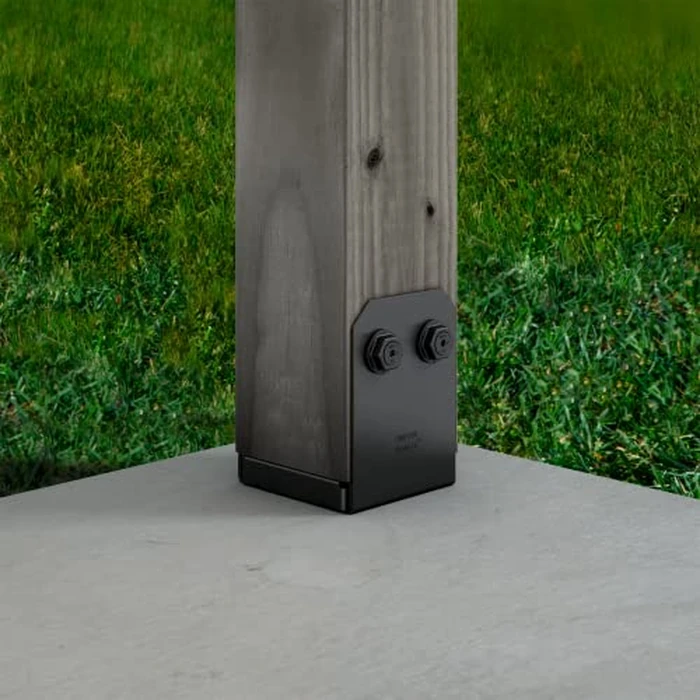Simpson Strong-Tie Outdoor Accents Avant Collection ZMAX, Black Powder-Coated Post Base for 6x6 by SIMPSON - Image 5