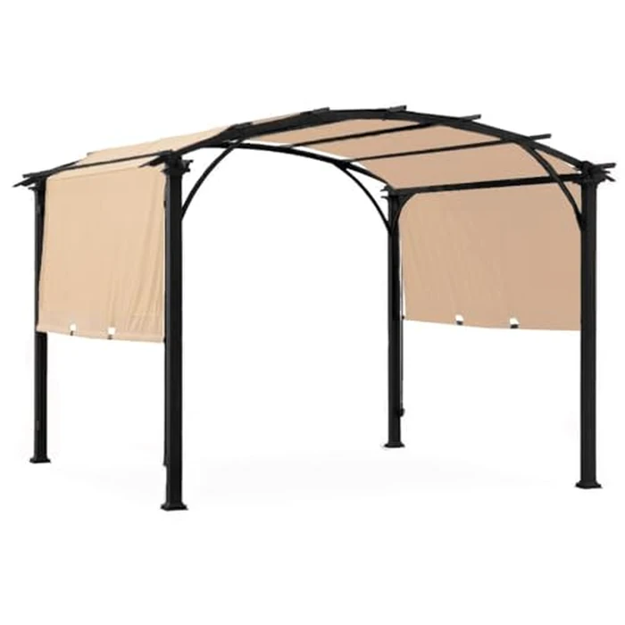 Garden Winds Reinforced Replacement Canopy Top Cover Compatible with The L-PG108PST-A, L-PG108PST-B, A106005400 Verano Pergola - Classic Sand, Riplock 350 by Garden Winds - Used - Like New condition - US$96.46