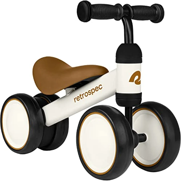 Retrospec Cricket Baby Walker Balance Bike with 4 Wheels for Ages 12-24 Months - Toddler Bicycle Toy for 1 Year Old’s - Ride On Toys for Boys & Girls by Retrospec - Image 1