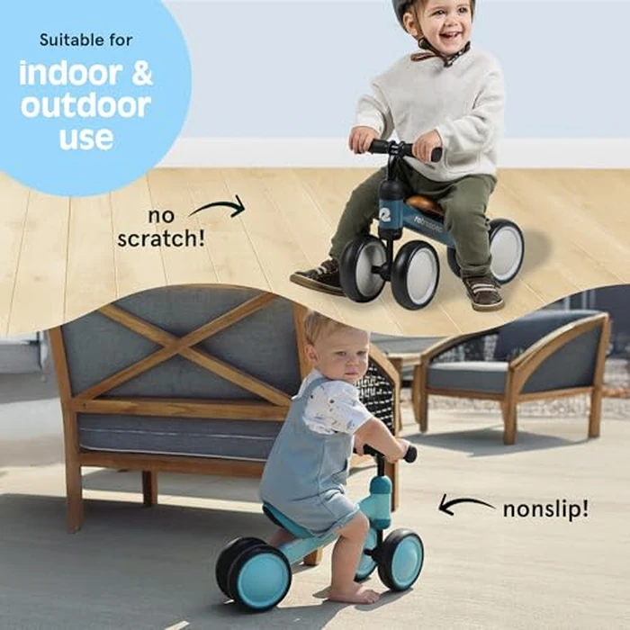 Retrospec Cricket Baby Walker Balance Bike with 4 Wheels for Ages 12-24 Months - Toddler Bicycle Toy for 1 Year Old’s - Ride On Toys for Boys & Girls by Retrospec - Image 6