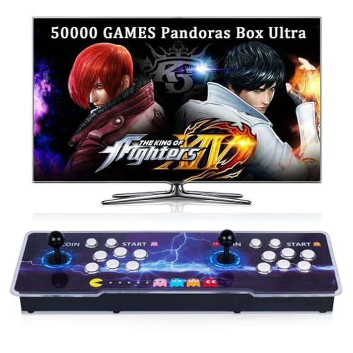 RegiisJoy 50000 in 1 Pandoras Box Ultra Arcade Game Console , Retro Game Machine for PC & Projector & 4K TV, 3D Games, Search/Save/Load/Pause Games, 1280X720,256G TF by RegiisJoy - Used - Like New condition - US$142.49