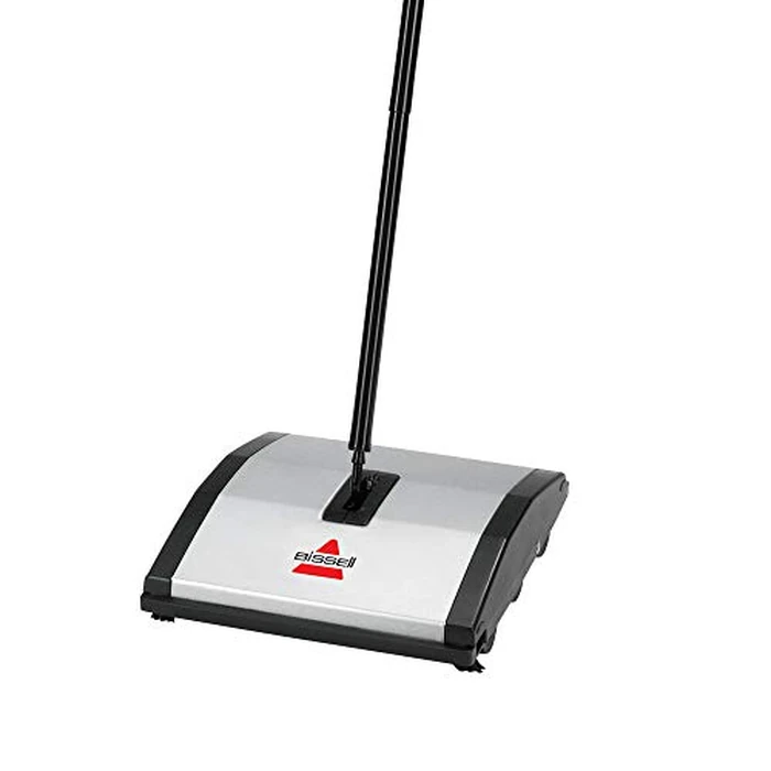 BISSELL 92N0C Natural Sweep Dual Brush Cordless Sweeper, Made of 100% Recycled Plastic and is PVC-Free with Corner Brushes and Durable Design by Bissell - Used - Acceptable condition