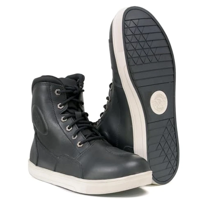 Milwaukee Leather MBM9002 Men's Black Leather Reinforced Street Biker Riding Shoes w/Shift Protect Ankle Support - 10 by Milwaukee Leather - Image 9