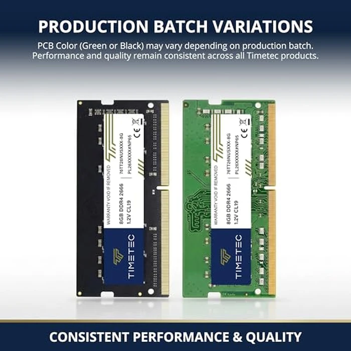 Timetec Advanced 16GB KIT (2x8GB) DDR4 2666MHz (PC4-2666V) PC4-21300 SODIMM Laptop RAM - 260-Pin 1.2V CL19 Non-ECC Unbuffered Memory Module for Laptop, Notebook, Mini PC, All-in-One by Timetec - Image 2
