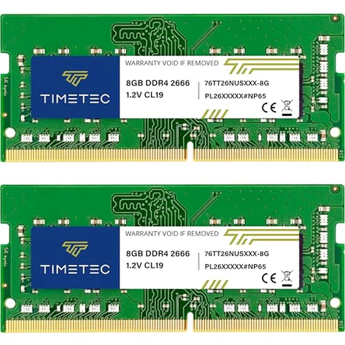 Timetec Advanced 16GB KIT (2x8GB) DDR4 2666MHz (PC4-2666V) PC4-21300 SODIMM Laptop RAM - 260-Pin 1.2V CL19 Non-ECC Unbuffered Memory Module for Laptop, Notebook, Mini PC, All-in-One by Timetec - Image 3