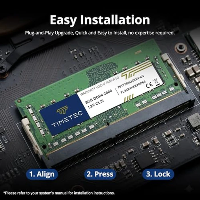 Timetec Advanced 16GB KIT (2x8GB) DDR4 2666MHz (PC4-2666V) PC4-21300 SODIMM Laptop RAM - 260-Pin 1.2V CL19 Non-ECC Unbuffered Memory Module for Laptop, Notebook, Mini PC, All-in-One by Timetec - Image 7
