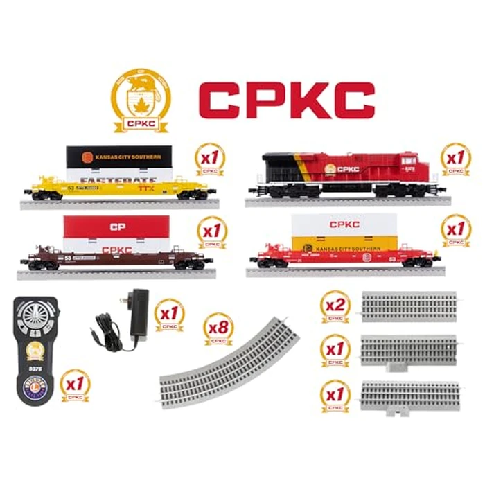 Lionel CPKC Maxi Stack LionChief Freight Electric O Gauge Bluetooth 5.0 Train Set with Remote by Lionel - Image 3