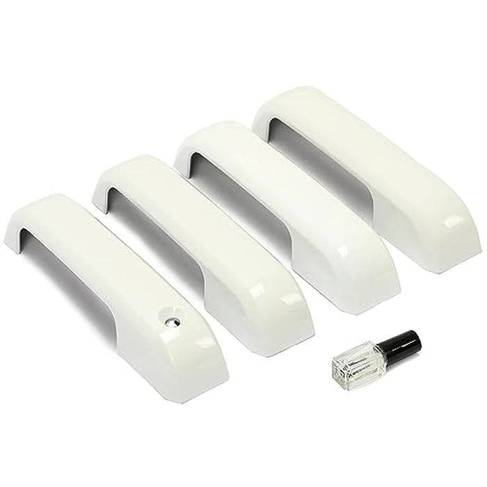 HECASA Door Handle Covers Trims Compatible with 2015-2020 Ford F150/ 2017-2022 F250 F350 F450 W/O Smart Keyhole Oxford White by HECASA - Image 2