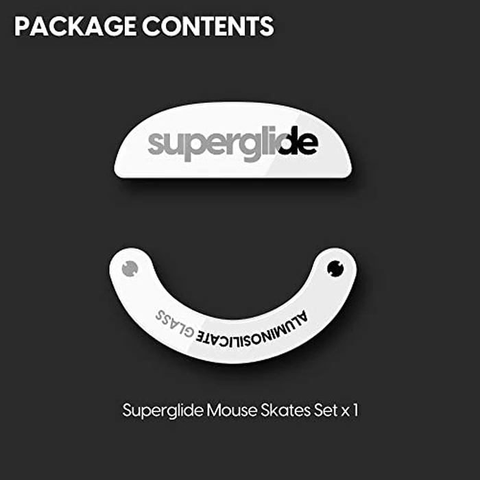 Superglide - Fastest and Smoothest Mouse Feet/Skates Made with Ultra Strong Flawless Glass Super Fast Smooth and Durable Sole for Pulsar X2 & X2 Mini Wireless Gaming Mouse (Black) by Pulsar Gaming Gears - Image 6