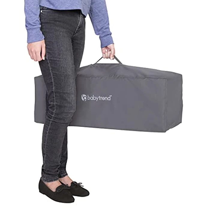 Baby Trend Lil’ Snooze(TM) Deluxe III Nursery Center(R) Playard for Twins, Cozy Grey by Baby Trend - Image 9