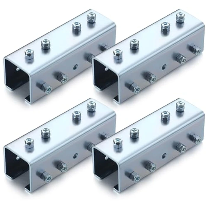 Shimeyao 4 Pcs Strut Channel Bracket Galvanized Steel 3.5 mm Thickness U Shaped Splice Connector Joiner Extend Mounting Bracket Connection for 1-5/8" Wide 1-5/8" Height Strut Channel by Shimeyao - Used - Like New condition